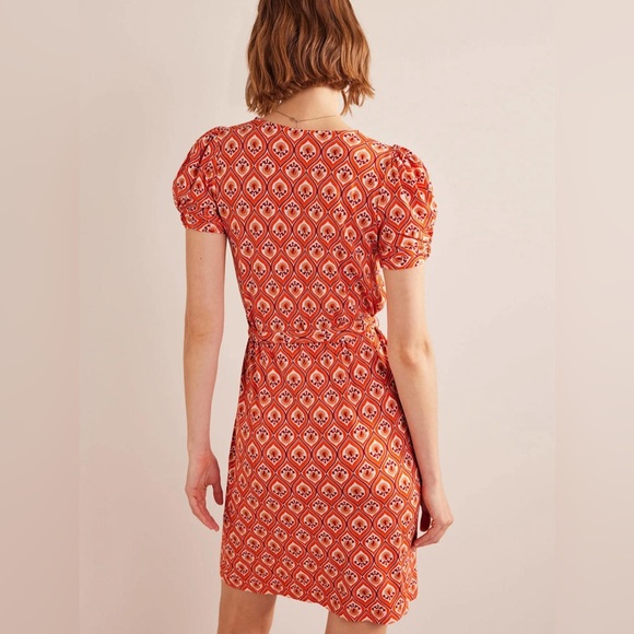BODEN Knot Detail Jersey Mini Dress - Picture 3 of 11